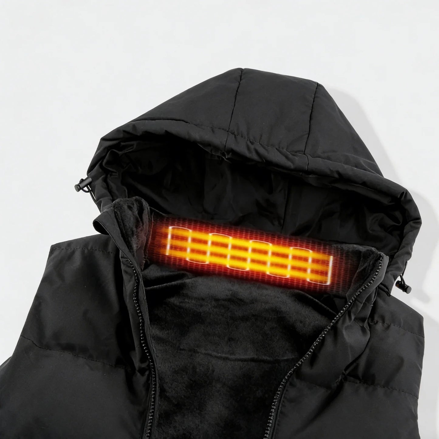 Heated Vest for Mens and Womens with 10000Mah Battery Pack, Detachable Heated Hood Heating Clothing, 3 Temperature Levels Electrically Heated Jacket, Szie XL