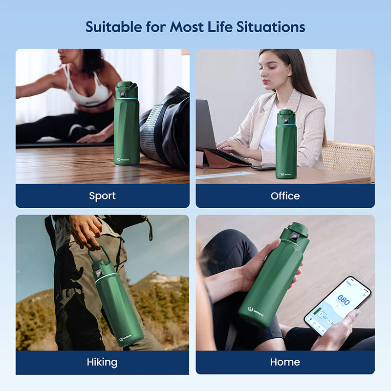 Waterh Boost Smart Water Bottle: 32 Oz Hydration Tracker with APP & Insulation